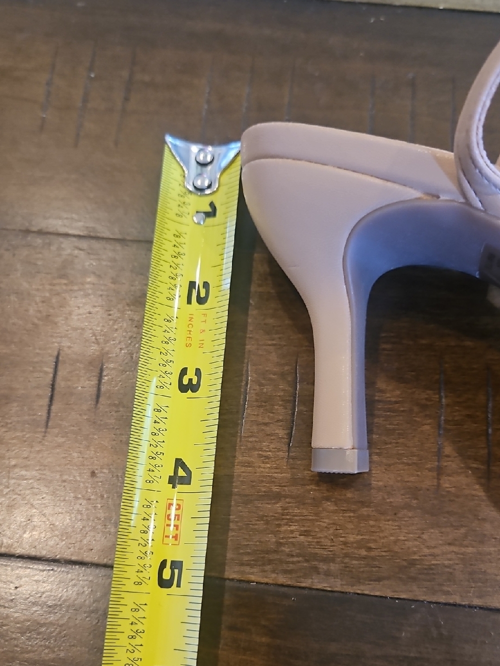NWOT a new day Nude Clear-Strap Pointed Slingback Heels - Picture 10 of 10